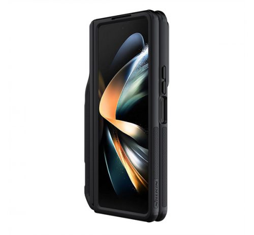 Nillkin CamShield Samsung Galaxy Z Fold 5 kemény hátlap tok kitámasztóval, fekete