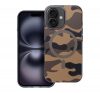 Forcell F-Protect Levels iPhone 16 ütésálló MagSafe tok, Camo, barna-szürke