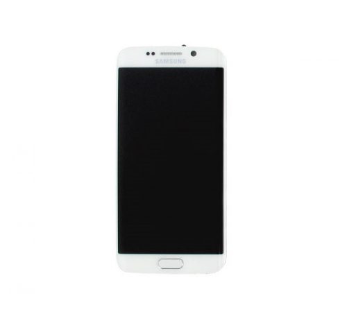 Samsung SM-G925 Galaxy S6 Edge kompatibilis LCD modul, OEM jellegű, fehér