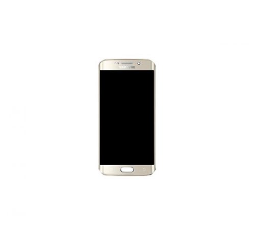 Samsung SM-G925 Galaxy S6 Edge kompatibilis LCD modul, OEM jellegű, arany