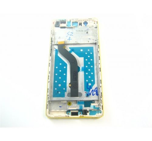 Huawei Ascend P9 Lite kompatibilis LCD modul kerettel, OEM jellegű, arany, Grade S+