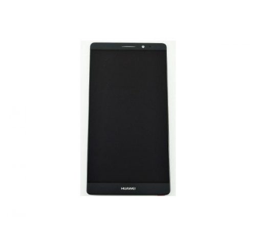 Huawei Ascend Mate 8 kompatibilis LCD modul kerettel, OEM jellegű, fekete, Grade S+