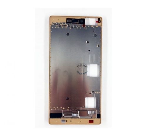 Huawei Ascend P8 kompatibilis LCD modul kerettel, OEM jellegű, arany, Grade S+