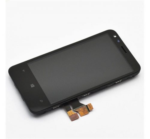 Nokia Lumia 620 kompatibilis LCD modul kerettel, OEM jellegű, Grade S+