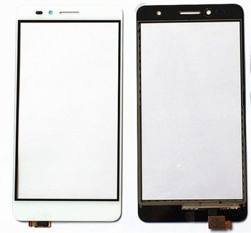 Huawei Y6 Pro kompatibilis LCD modul, OEM jellegű, fehér, Grade S+