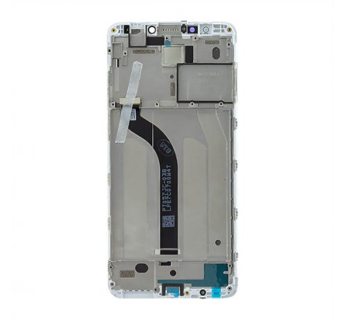 Xiaomi Redmi 5 kompatibilis LCD modul kerettel, OEM jellegű, fehér, Grade S+