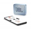 JBL Go 2 vízálló IPX7 Bluetooth hangszóró és kihangosító, cián