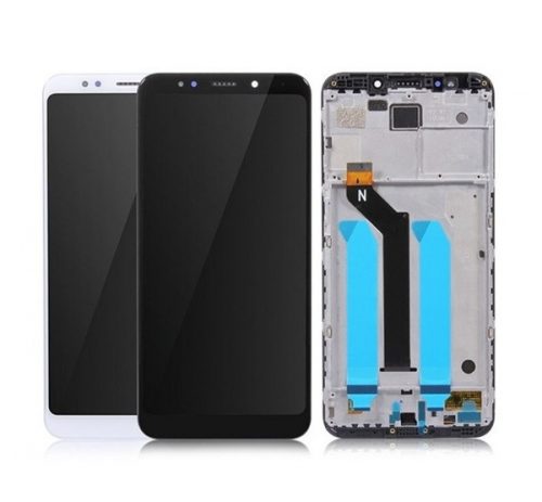 Xiaomi Redmi Note 5 kompatibilis LCD modul, OEM jellegű, fekete, Grade S+