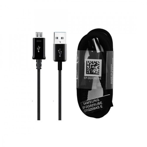 Samsung EP-DG925UBE USB / microUSB töltő- és adatkábel, fekete, ECO csomagolásban