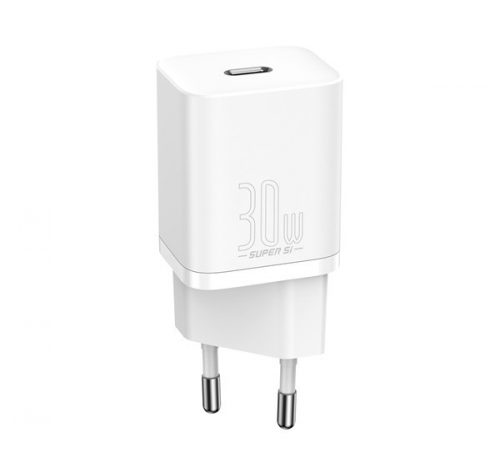 Baseus Super-Si gyorstöltő adapter 30W, fehér