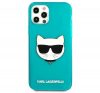 Karl Lagerfeld Choupette Head hátlap tok Apple iPhone 12 Pro Max, kék