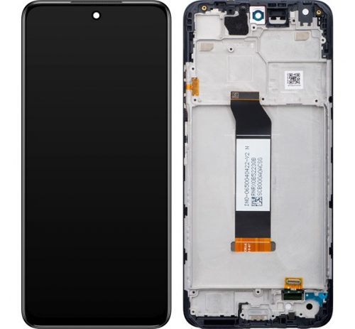 Xiaomi Redmi Note 10 5G kompatibilis LCD modul kerettel, OEM jellegű, szürke