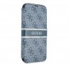 Guess PU 4G Printed Stripe Apple iPhone 13 flip tok, kék