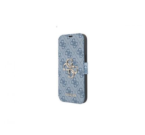 Guess PU 4G Metal Logo Apple iPhone 13 Pro Max flip tok, kék