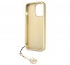 Guess 4G Charms Apple iPhone 13 Pro hátlap tok, barna