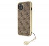 Guess 4G Charms Apple iPhone 13 hátlap tok, barna