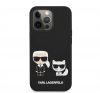 Karl Lagerfeld and Choupette Liquid szilikon hátlap tok Apple iPhone 13 Pro Max, fekete