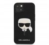 Karl Lagerfeld Head Saffiano bőr hátlap tok Apple iPhone 13 mini, fekete