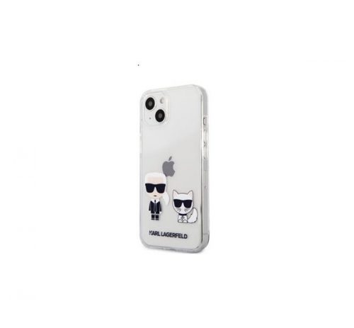 Karl Lagerfeld Karl and Choupette PC/TPU hátlap tok Apple iPhone 13 mini, átlátszó