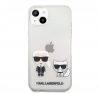 Karl Lagerfeld Karl and Choupette PC/TPU hátlap tok Apple iPhone 13, átlátszó