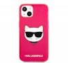 Karl Lagerfeld Choupette Head szilikon hátlap tok Apple iPhone 13 mini, rózsaszín