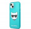 Karl Lagerfeld Choupette Head szilikon hátlap tok Apple iPhone 13 mini, kék