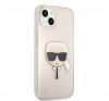 Karl Lagerfeld Head Full Glitter szilikon hátlap tok Apple iPhone 13 mini, arany