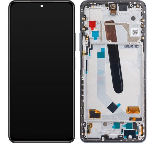 Xiaomi Mi 11 Pro/Mi 11x/Mi 11x Pro/Mi 11i kompatibilis LCD modul kerettel, OEM jellegű, fekete