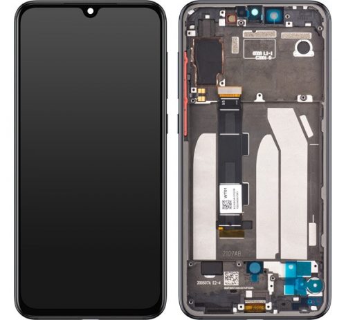 Xiaomi Mi 9 SE kompatibilis LCD modul kerettel, OEM jellegű, fekete