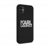 Karl Lagerfeld Stack White Logo szilikon tok Apple iPhone 11, fekete