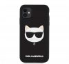 Karl Lagerfeld Choupette Head Silicone hátlap tok Apple iPhone 11, fekete