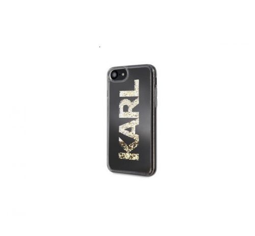 Karl Lagerfeld Liquid Glitter Mirror hátlap tok Apple iPhone SE 2022/2020/8/7, fekete