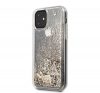 Guess Glitter Hearts Apple iPhone 11 szilikon hátlap tok, arany