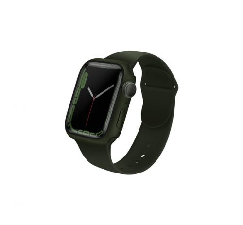 Uniq Legion Apple Watch S8/S7 45mm tok, tempered kijelző fóliával, zöld