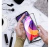 Samsung Galaxy A73 5G Full Glue Ceramic hajlított tempered glass kijelzővédő üvegfólia, fekete