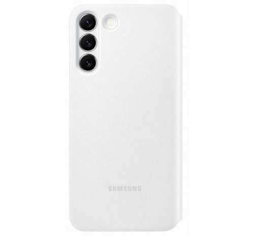 Samsung Galaxy S22+ Clear View Cover, gyári flip tok, fehér, EF-ZS906CW