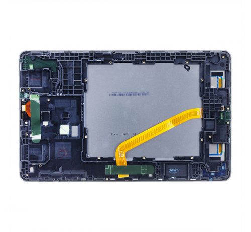 Samsung T590 Galaxy Tab A 10.5 WiFi kompatibilis LCD modul kerettel, OEM jellegű, fekete