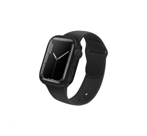 Uniq Legion Apple Watch S8/S7 41mm tok, tempered kijelző fóliával, fekete