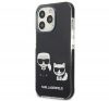 Karl Lagerfeld Karl and Choupette TPE hátlap tok Apple iPhone 13 Pro Max, fekete