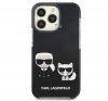 Karl Lagerfeld Karl and Choupette TPE hátlap tok Apple iPhone 13 Pro Max, fekete