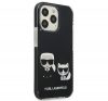 Karl Lagerfeld Karl and Choupette TPE hátlap tok Apple iPhone 13 Pro Max, fekete