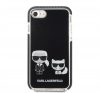 Karl Lagerfeld Karl and Choupette TPE hátlap tok Apple iPhone SE 2022/2020/8/7, fekete