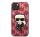 Karl Lagerfeld Monogram Ikonik hátlap tok Apple iPhone 13 mini, piros