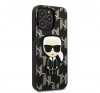 Karl Lagerfeld Monogram Ikonik hátlap tok Apple iPhone 13 Pro Max, fekete