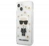 Karl Lagerfeld Ikonik Flower hátlap tok Apple iPhone 13, átlátszó