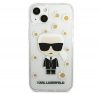 Karl Lagerfeld Ikonik Flower hátlap tok Apple iPhone 13, átlátszó