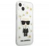 Karl Lagerfeld Ikonik Flower hátlap tok Apple iPhone 13, átlátszó