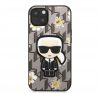 Karl Lagerfeld Ikonik Flower hátlap tok Apple iPhone 13, szürke