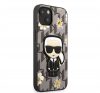 Karl Lagerfeld Ikonik Flower hátlap tok Apple iPhone 13, szürke