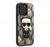 Karl Lagerfeld Ikonik Flower hátlap tok Apple iPhone 13 Pro, szürke